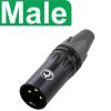 Đầu hàn cổng XLR cannon 3PIN cổng đực male-female Coraon KN3MX-B - KN3FX-B