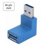 Đầu đổi USB 3.0 1 đầu đực 1 đầu cái (bẻ góc trên/dưới)