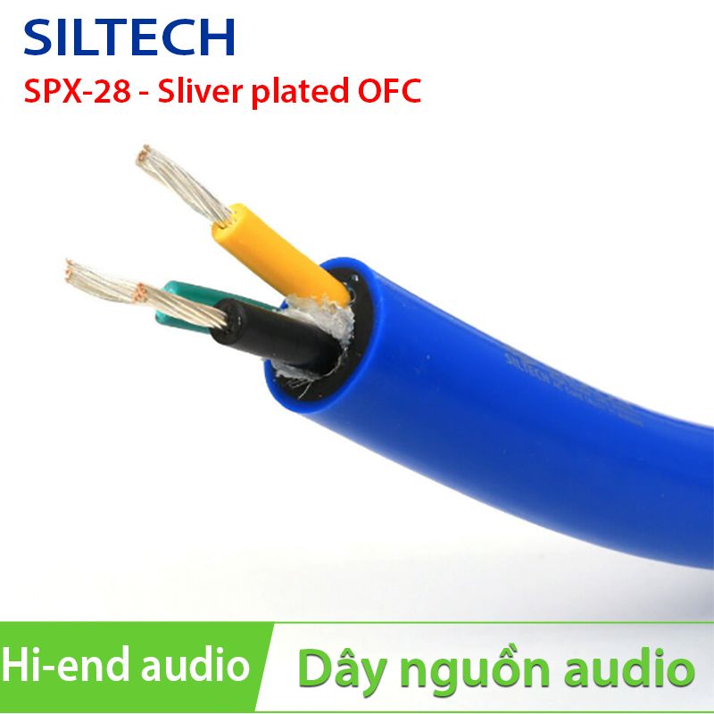 Cáp nguồn âm thanh Hi-End mạ bạc Siltech SPX-28 Hà Lan