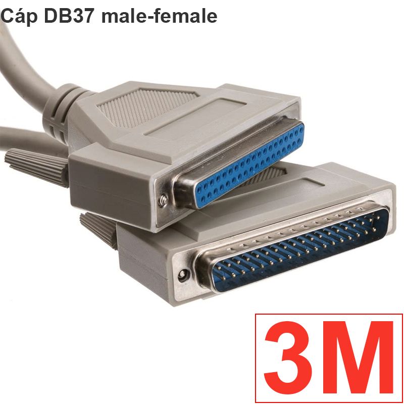  Cáp COM DB37 Cáp RS232 37 chân 1 đầu âm 1 đầu dương Male-Female 1.5M 3M 5M 