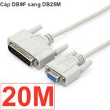  Cáp COM DB9 cái sang DB25 đực 1.5M 3M 5M 10M 15M 20M 