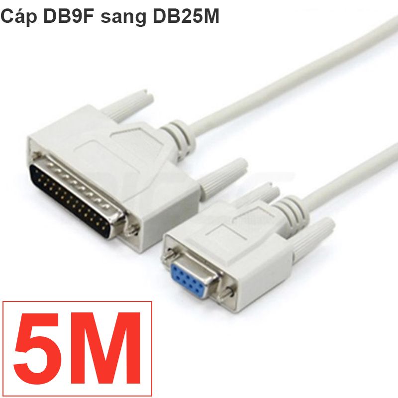  Cáp COM DB9 cái sang DB25 đực 1.5M 3M 5M 10M 15M 20M 