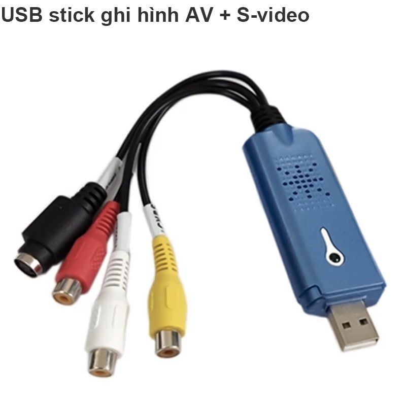 EASYCAP - CAPTURE DC60 007 2021 chuyển đổi USB sang AV - Svideo lưu hình camera vào máy tính