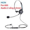 Tai nghe + mic Hion For600 đàm thoại chăm sóc khách hàng chân cắm 3.5mm