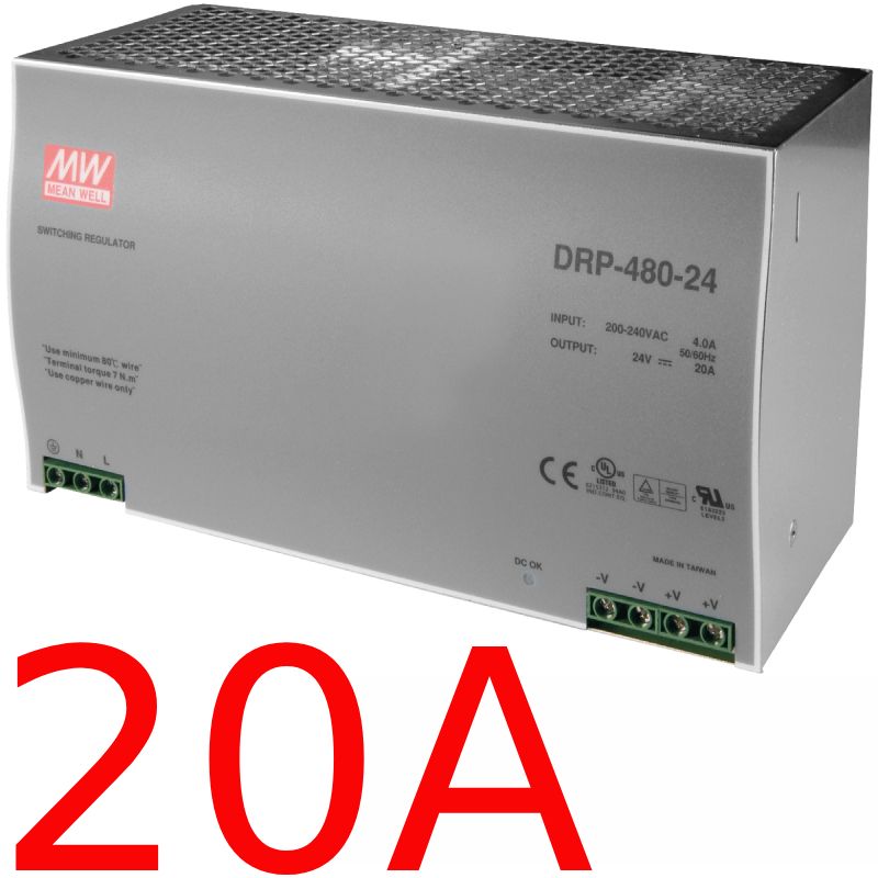  Nguồn DIN 120W công nghiệp 24V- 5A Meanwell DR-120-24 