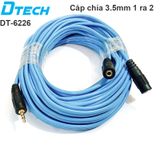  Cáp chia audio 3.5mm 1 ra 2 10 mét DTECH DT-6228 (hàng thanh lý) 