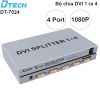 Bộ chia màn hình DVI splitter 1 ra 4 4K DTECH DT-7024