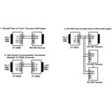  Đầu chuyển RS232 DB9 sang RS485 DTECH DT-9000 