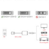  Chuyển đổi DVI D 24+1 sang VGA converter 1080P Veggieg D-V1B 