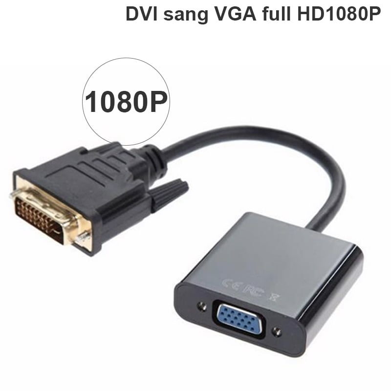DVI-D 24+1 to VGA adapter 1080P
