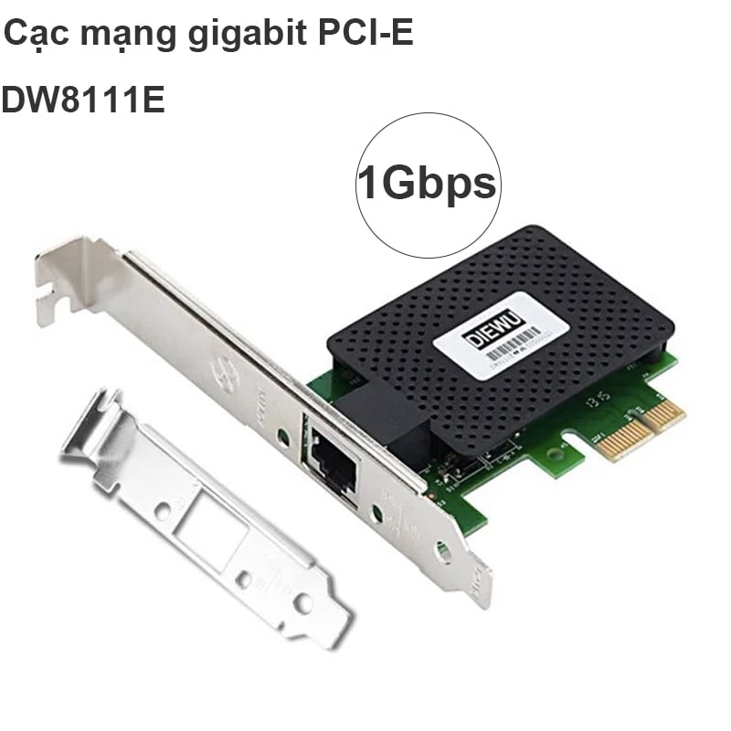 Card PCI-E sang LAN Gigabits 100/1000 DIEWU DW8111E