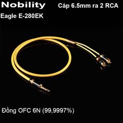 Cáp Audio 6.5mm stereo to 2 RCA Nobility Eagle E-280EK