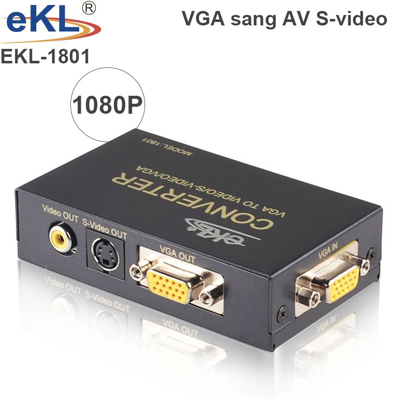 Bộ chuyển đổi VGA to Svideo, AV EKL-1801 chính hãng