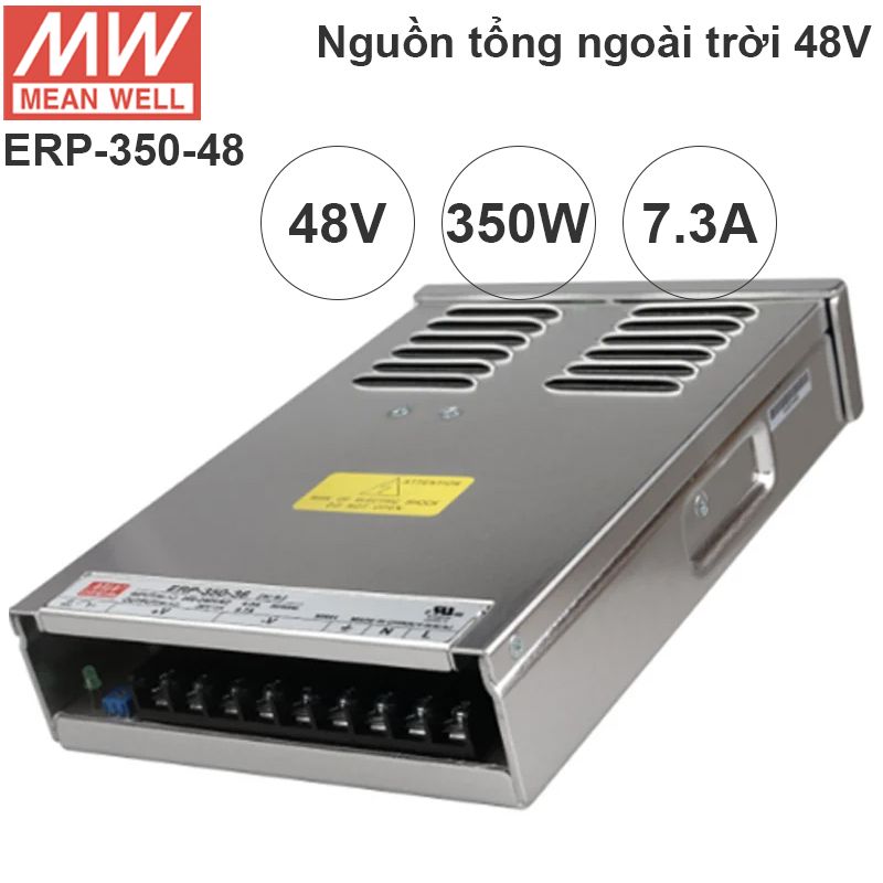  Nguồn ngoài trời 48V-7.3A 350W Meanwell ERP-350-48 