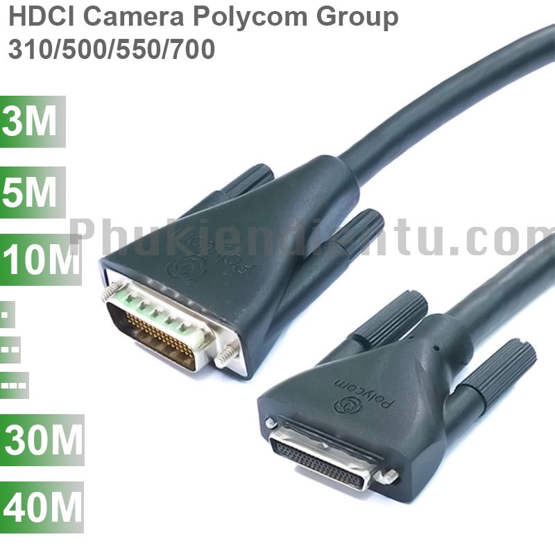 Cáp HDCI Polycom camera Group 310 500 550 700 3M 5M 10M 15M 20M 25M 30M 40M - Dây mini HDCI sang HDMI DMS60 camera Polycom Group