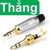 Đầu hàn giắc cắm audio 3.5mm stereo 4 nấc 5mm bẻ góc Gorizon GZ3052T3-GCH/B