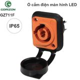  Phích cắm đấu nối điện AC 3 chân ngoài trời chống nước IP65 250V-20A Gorizon GZ711M 