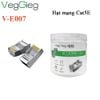 Hạt mạng, đầu bấm mạng CAT5E SFTP  đầu bọc kim loại VegGieg V-E007 ( hộp 100 hạt )