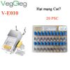 Hạt mạng, đầu bấm mạng CAT7 SFTP  đầu bọc kim loại VegGieg V-E010 ( Vỉ 20 hạt )