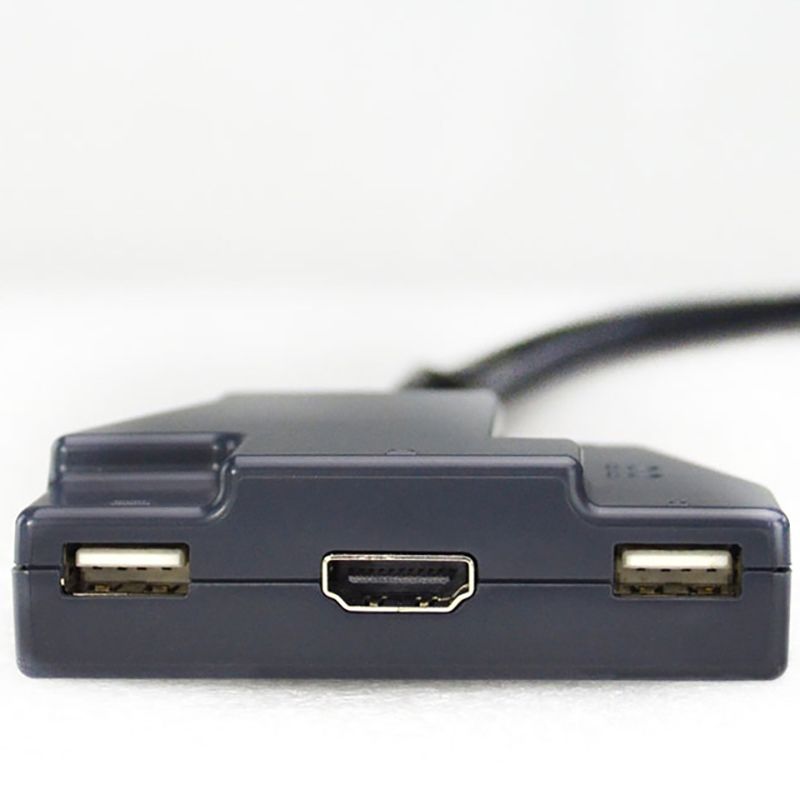  HDMI KVM Switch 2 port HDMI 2.0 4K 60Hz dạng cáp Kinan HD1302 