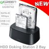 HDD dock 2 khay 2.5/3.5'' SATA-III USB 3.0 Ugreen 50742