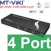 HDMI KVM 2 cổng - KVM HDMI 2 port V2.0 4K60Hz MT-VIKI MT-HK201