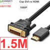 Cáp HDMI ra DVI 24+1 full HD 1080P UGREEN 1M 1.5M 2M 3M 5M 8M 10M 12M 15M