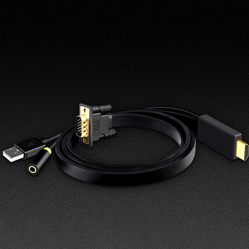 Dây cáp chuyển HDMI sang VGA + Audio 2 Mét | 3 Mét | 5 Mét Full HD