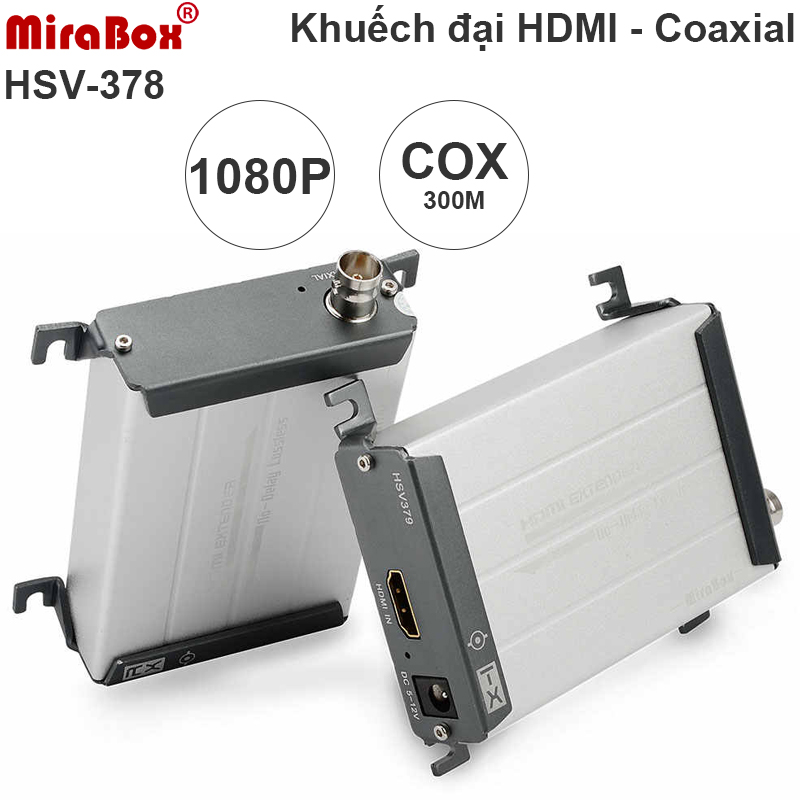 Bộ chuyển đổi tín hiệu HDMI qua cáp đồng trục BNC MiraBox HSV379