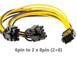  Cáp nguồn 6pin sang 2x8pin (2+6) 