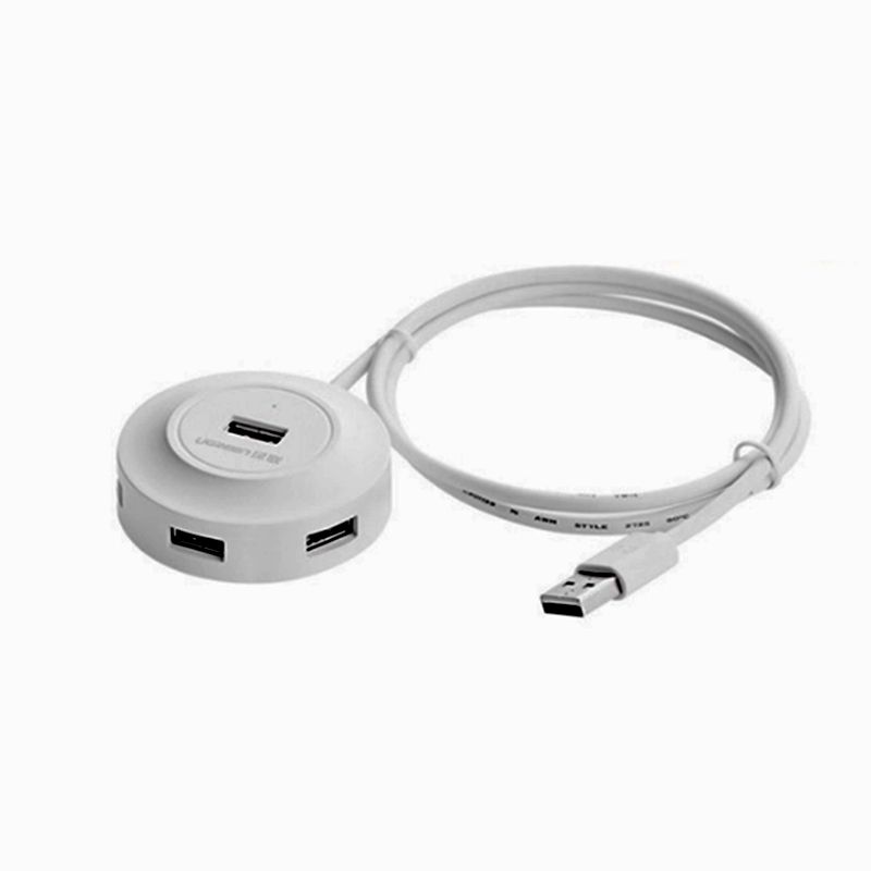  Bộ chia USB 2.0 4 cổng UGREEN 20277 có hỗ trợ nguồn ngoài - dài 80Cm 