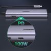 Bộ chuyển USB Type-C 7 in 1 Sang HDMI 4K@30HZ + USB 3.0*2 + SD/TF + PD 100W Ugreen 90568