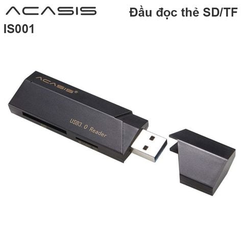 Đầu đọc thẻ nhớ SD MicroSD TF USB 3.0 ACASIS IS001