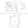 Đầu cắm bấm cáp mạng âm tường âm sàn CAT6 I Nhân mạng RJ45/CAT6E âm tườngCoraon LC-CAT6A
