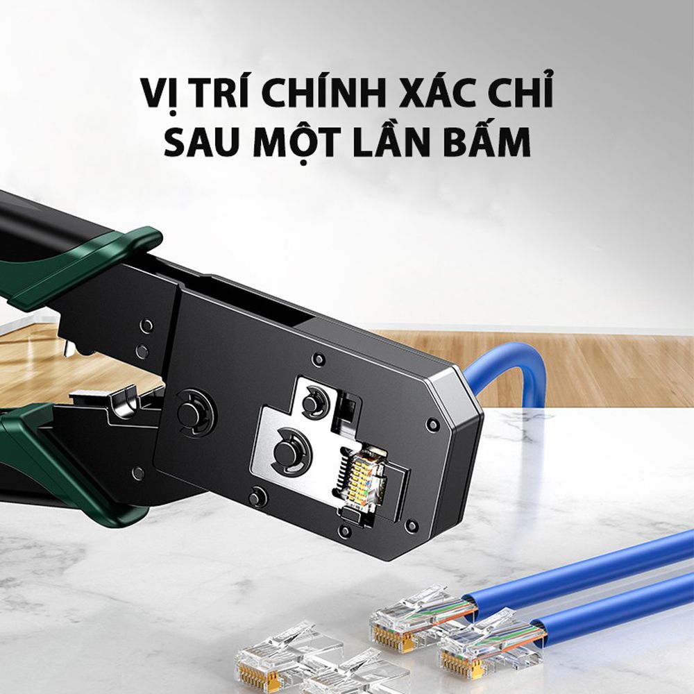  Kìm bấm đầu cáp mạng Cat5e Cat6 cáp điện thoại 6PIN 8PIN Ugreen 70683 NW136 