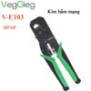 Kìm bấm đầu cáp mạng Cat5e Cat6 cáp điện thoại 6PIN 8PIN VEGGIEG V-E103