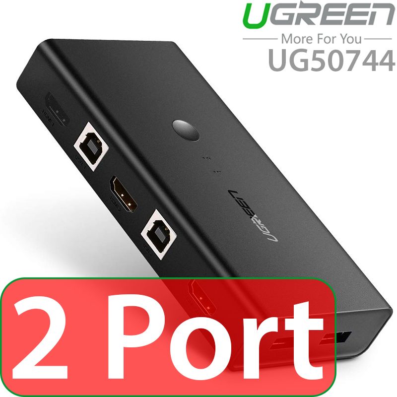 HDMI USB Switch KVM 2 Cổng 4K Ugreen 50744