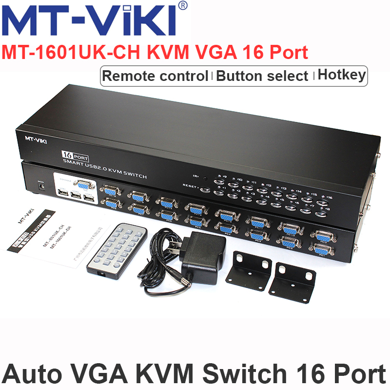 KVM switch VGA 16 cổng - Auto switch KVM 16 cổng VGA MT-VIKI MT-1601UK-CH