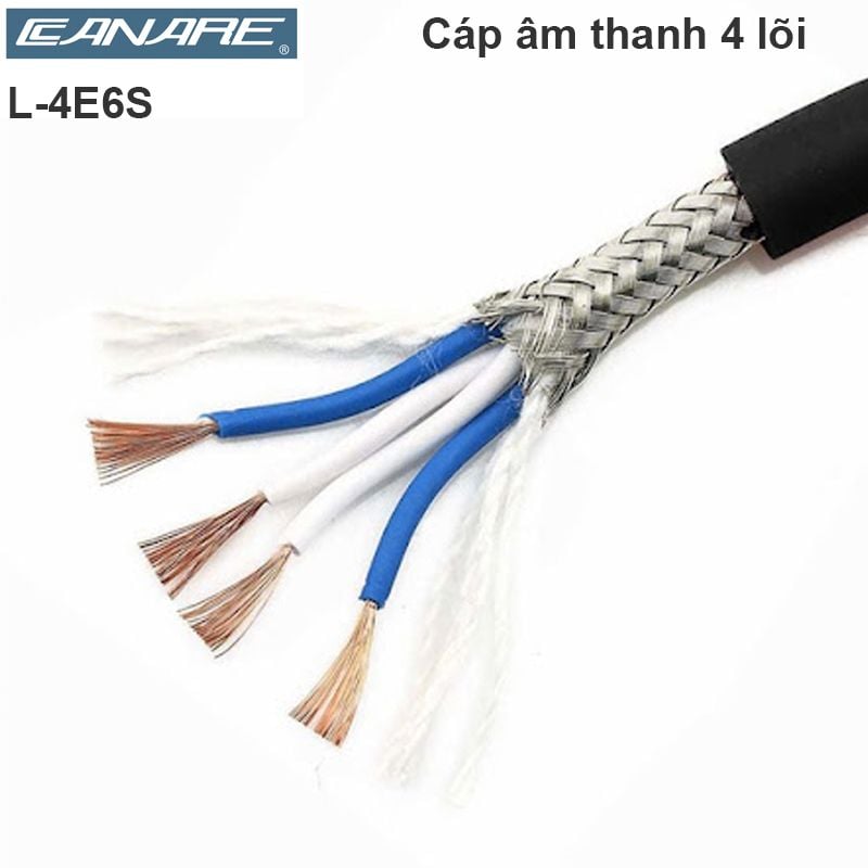 Dây hàn cáp âm thanh 4 lõi Canare L-4E6S Nhật Bản