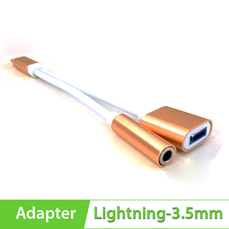 Cáp Lightning sang 3.5mm hỗ trợ sạc chi iPhone 7, 7 Plus