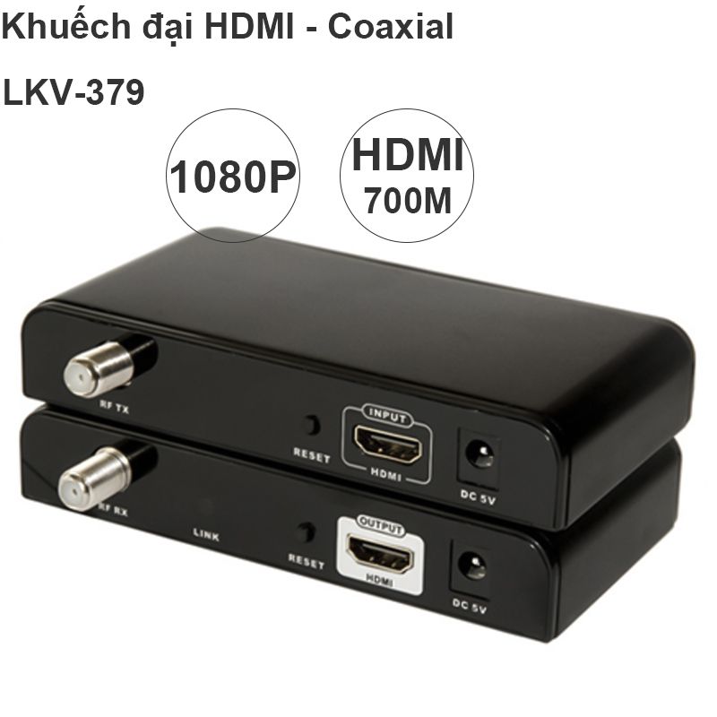  Bộ khuếch đại HDMI qua cáp đồng trục 700 mét LengKeng LKV-379 