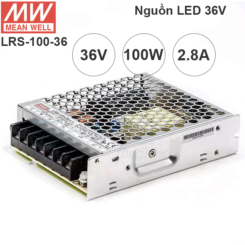 Nguồn tổng DC 36V- 2.8A MeanWell LRS-100-36 100W