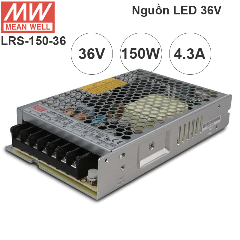 Nguồn tổng DC 36V- 4.3A MeanWell LRS-150-36 150W