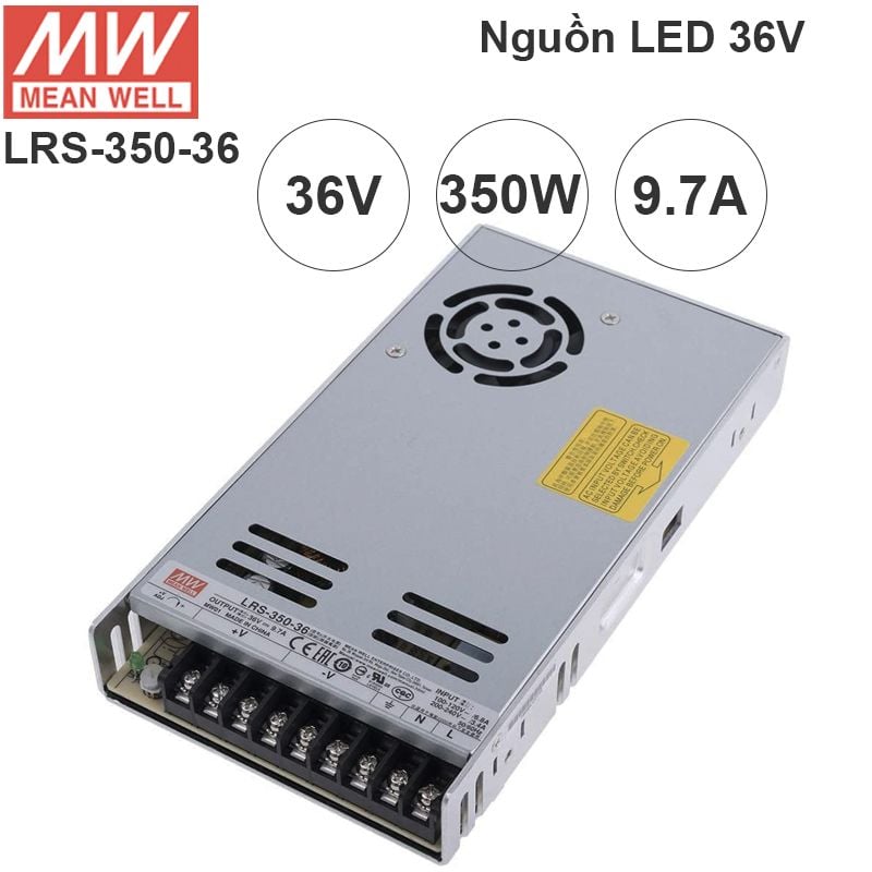 Nguồn tổng DC 36V- 9.7A MeanWell LRS-350-36 350W