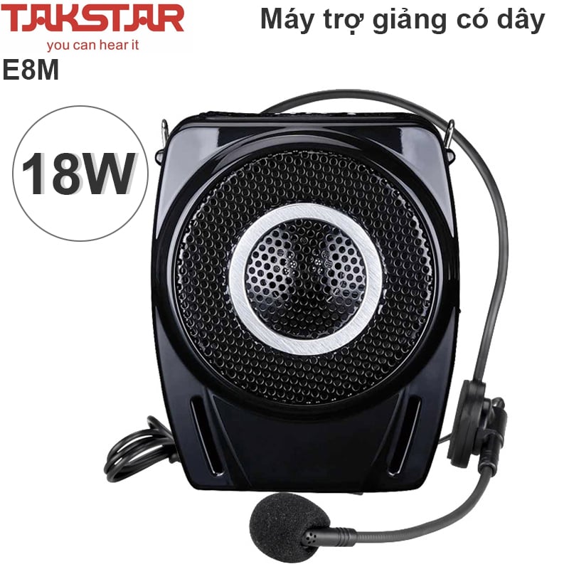 Máy trợ giảng - Mic giảng dạy công suất cao 18W có dây Takstar E8M