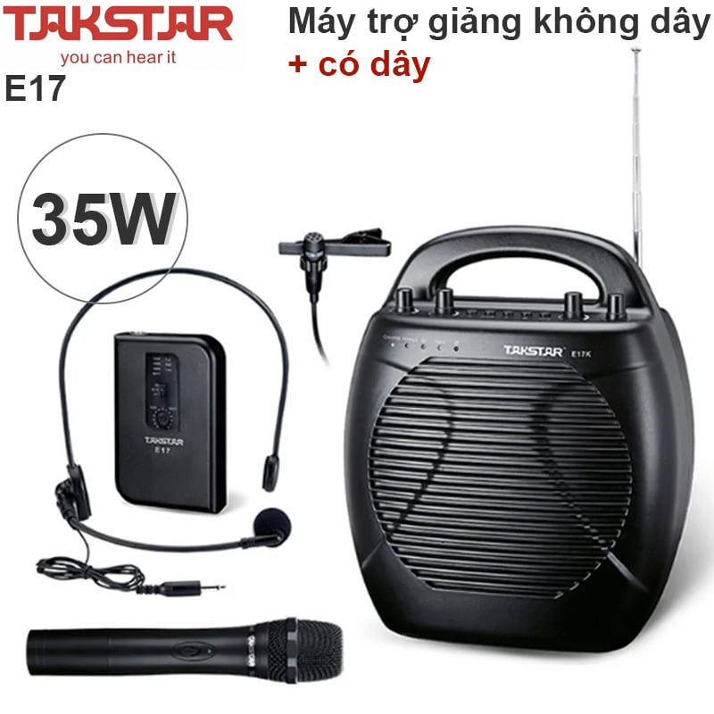 Máy trợ giảng - Loa giảng dạy công suất cao cho hội trường lớn, ngoài trời 35W Takstar E17