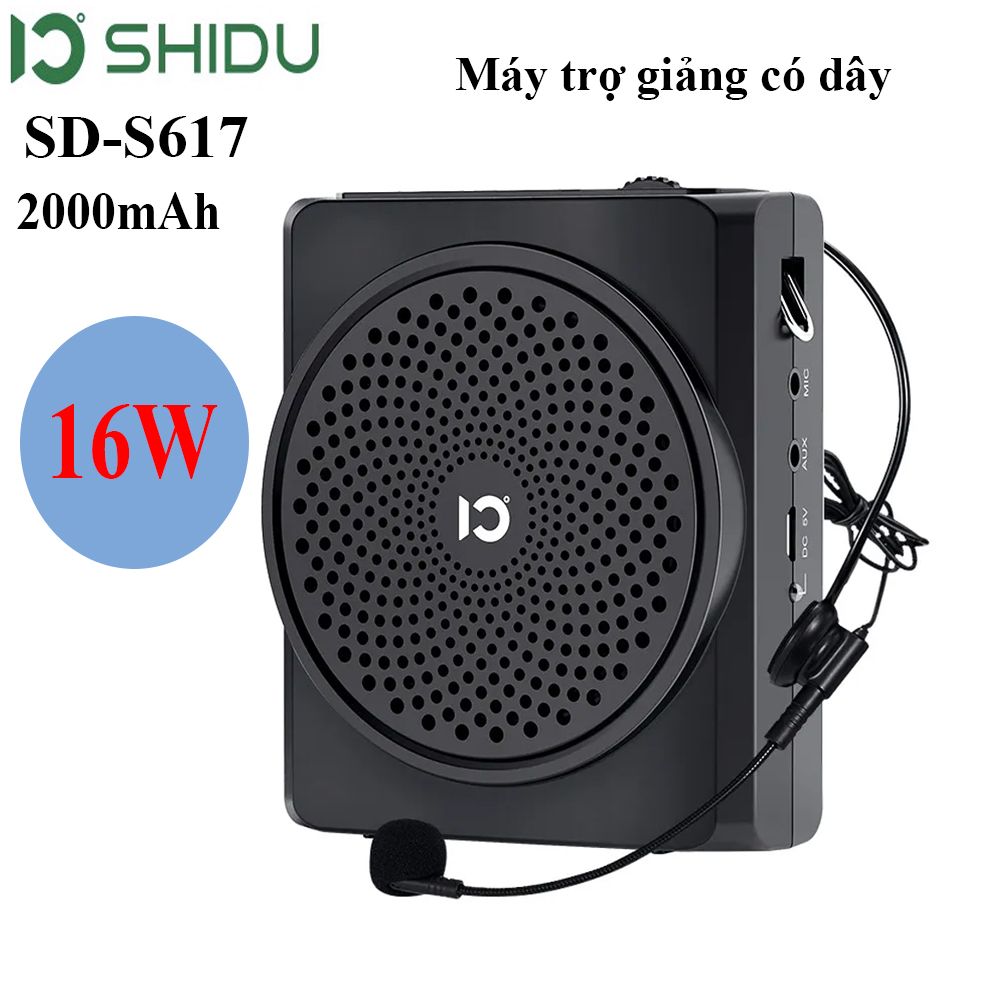 Máy trợ giảng có dây cổng suất 16W Pin 10h Shidu SD-S617