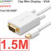 Dây cáp Mini Displayport Macbook Surface Dell XPS Thinkpad sang VGA màn hình LCD Máy chiếu 1.5M  3M UGREEN