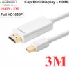 Dây cáp Mini Displayport Macbook Surface Thinkpad X1 Dell XPS sang HDMI TV Máy chiếu 3 mét Ugreen 10419