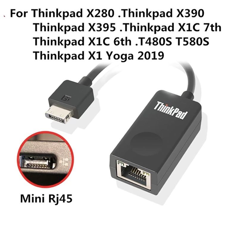  Cạc mạng mini RJ45 LAN gigabit cho Thinkpad X1 X395 X390 X280 T495 T490S 